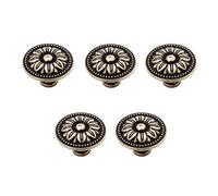 Maniglia per porta in bronzo anticato, stile vintage, per mobili da cucina, armadi e credenze, Lega di zinco, 1#, 5pcs