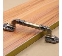 Maniglia per porta, in lega di alluminio color bronzo, resistente al fienile, per armadietti, cassettiere, mobili rustici, interni ed esterni, leva per hardware (bronzo verde)