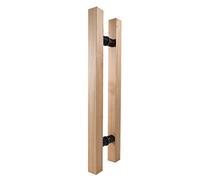 Maniglia per porta in legno massello per porte commerciali in vetro, resistente, migliora la funzionalità della porta