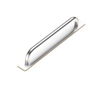 maniglia per porta in vetro con, Round silver 212MM | Lega alluminio, superfici lisce, utilizzo confortevole, installazione rapida, installazione facile per porte