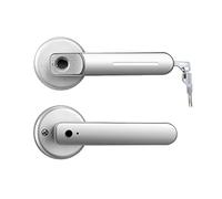 Maniglia per porta intelligente TTLock APP Smart Finrprint Lock Serratura For Porta Biometrica Elettrica 20 Utenti Con Chiave For Interni Domestici Utilizzati Serrature intelligenti antifurto(Silver T