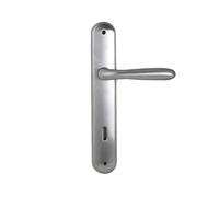 Maniglia per porta interna con placca Colombo Design ROBOT - Cromo satinato