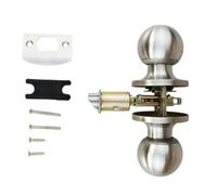 Maniglia per porta interna, senza chiave, installazione dello strumento di rilascio, meccanismo reversibile, struttura in acciaio inox, per ripostigli, armadi, passaggio interno per la casa