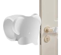 Maniglia per porta paraurti, impugnatura in silicone, protezione per paraurti con simpatico gatto e elefante, silenziosa protezione da parete anti-collisione, silenziatore senza punzonatura per camera