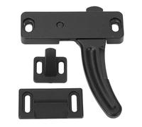 Maniglia per porta per zanzariera per, kit maniglia per porta per zanzariera in metallo destro Chiusura per porta per rimorchi da viaggio, rimorchio da carico (Nero) (Right: 80A805608)