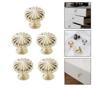 Maniglia per porta rotonda contemporanea in lega di zinco per armadi e armadi