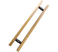 Maniglia per porta scorrevole a doppia faccia in legno di alta qualità, 61 cm, con viti, ideale per porte della doccia e cancelli della dispensa, design elegante