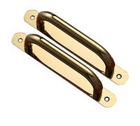 Maniglia per porta scorrevole da 2 pezzi Maniglie per porte a spinta in acciaio inossidabile per impieghi gravosi con piastra posteriore Maniglia per porta in legno per balcone Maniglia per armadio s