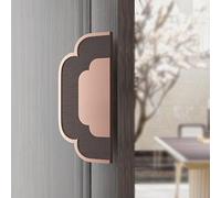 Maniglia per porta scorrevole, design floreale su entrambi i lati, meccanismo push pull per porte domestiche e commerciali