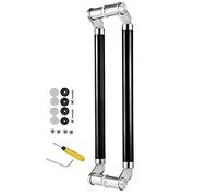 Maniglia per porta scorrevole in acciaio inox spazzolato, 61/81/101/121,9 cm, per doccia, porte in vetro e a tasca, maniglia per ingresso su entrambi i lati, per ufficio e porta d'ingresso