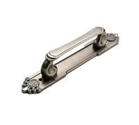 Maniglia per porta scorrevole in argento antico - Maniglia europea retrò a montaggio superficiale per doppia porta, chalet, hotel, fattoria, armadio, guardaroba, cassetto, cottage, veranda(22cm)