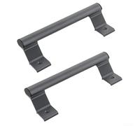 Maniglia per porta scorrevole in lega di alluminio per balconi e porte in vetro, con base solida e rivestimento resistente alla ruggine alle alte temperature con comoda impugnatura (grigio scuro)