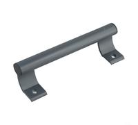 Maniglia per porta scorrevole in lega di alluminio, resistente, per porte in legno e vetro, impugnatura ergonomica, lunghezza 205 mm, distanza tra i fori 170 mm, nero (grigio)