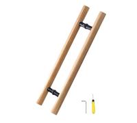 Maniglia per porta scorrevole in legno con ferramenta in metallo, design push-pull su entrambi i lati, per porte in vetro/legno, lunghezza 40 cm