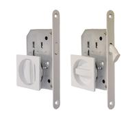 MANIGLIA PER PORTA SCORREVOLE interna ad incasso CON SERRATURA QUADRATA