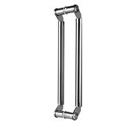 Maniglia per porta scorrevole nera opaca resistente, design elegante per una migliore presa su porte in vetro e legno, uso interno ed esterno