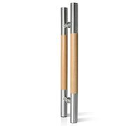 Maniglia per porta scorrevole per una facile installazione su porte in legno, vetro e metallo. Il design rustico migliora l'estetica della casa e del cancello