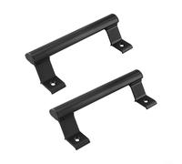 Maniglia per porta scorrevole realizzata in lega di alluminio con base solida per evitare crepe, design ergonomico e vernice da forno resistente alla ruggine per porte del balcone (nero)