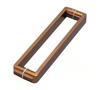 Maniglia per porta scorrevole resistente, maniglia quadrata su entrambi i lati, per cancelli in metallo esterni, porte a schermo, porte grandi, ponti, terrazze, lunghezza 74 cm