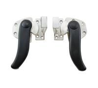 Maniglia per porta sigillata rotante a forma di S, porta convessa alta e bassa, ingegneria industriale pesante in acciaio inossidabile, 1 pezzo(Right)