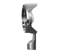 Maniglia per portafiltro in acciaio martellato da 58 mm per gruppo E61 | Texture martellata, resistente alle impronte digitali, look argento retrò, adatta a 58 mm, chiusura stabile