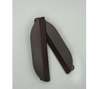 Maniglia per porte a soffietto in plastica colore marrone (Marrone pvc)