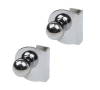 Maniglia per porte in vetro argentato, regolabile da 5 a 8 mm, per cassetti, mobili, accessori per porte in vetro, confezione da 4 pezzi