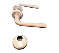 Maniglia per Porte Interne Coppia Rosetta Yale Ottone Cromo Satinato ECOSTILE