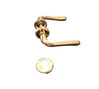 Maniglia per Porte Interne Coppia SOGNO Rosetta Foro Yale Oro Lucido GHIDINI