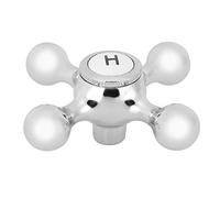 Maniglia per Rubinetto del Bagno, Croci Cromate Testa del Rubinetto Conversione della Manopola del Rubinetto Maniglia Universale per Rubinetto del Lavandino Caldo e Freddo Sostituzione della Testa