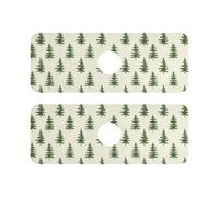 Maniglia per rubinetto diatomacea per lavello da cucina, riutilizzabile e decorata, 2 tappetini per asciugare il bancone della cucina, previene l'accumulo di umidità, 37,3 x 13,7 cm, motivo albero di