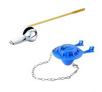 Maniglia per sciacquone WC in ABS elettrolitico con flapper in PVC, progettata per migliorare l'efficienza di lavaggio e la resistenza alle perdite (blu)