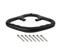 Maniglia per serbatoio carburante per moto Honda, compatibile con più modelli CBR e CB, bracciolo posteriore in lega di alluminio CNC con scanalato (nero)