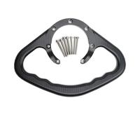 Maniglia per serbatoio moto, maniglia di sicurezza per passeggeri e moto, con viti, per modelli Honda (nero)