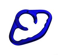 Maniglia per serbatoio passeggero in alluminio CNC con scanalature antiscivolo compatibile per Honda CBR600RR CBR900RR CBR929RR CBR954RR CBR1100XX CB600F CB900F Hornet (blu)