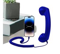 Maniglia Per Telefono Di Tipo C - Rosa Blu Lunghezza 20 Cm, Ricevitore Per Cellulare Classico, Adattatore Di Comunicazione Portatile | Chiamate Sul Comodino, Stanza Dei Pazienti Ospedalieri, Dormitori