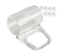 Maniglia per Tenda a Rullo Bianca in Plastica 8 Pezzi, 20 Mm | Supporto Stabile, Installazione Semplice, Accessorio per Bastone da 20mm