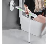 Maniglia per WC, corrimano di sicurezza, impugnature pieghevoli a discesa, supporto antiscivolo per doccia, supporto per WC a parete, corrimano di sicurezza per il bagno(White)
