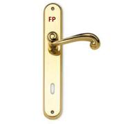 Maniglia Placca Porta Interna Sicma Serie 800 Ottone Lucido,Bussola,Porte 81OL01