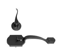 Maniglia Porta Anteriore Nera Senza Serratura, Maniglie Esterne Con Leva Di Passaggio, Ingresso Reversibile For Sinistra E Destra