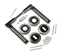 Maniglia porta Cromo ferramenta per Acciaio Inox Argento