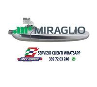 MANIGLIA PORTA DESTRA ESTERNA SATINATA FIAT 500 DAL 2007