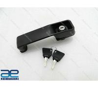 Maniglia Porta In Plastica Nera Per JCB 3DX 3CX Con 2 Chiavi, 155mm, 30mm
