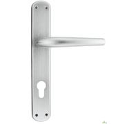 MANIGLIA PORTA INTERNA CON PLACCA LEGA MOD.TORINO 8/70 CROMO CROMATO SATINATO