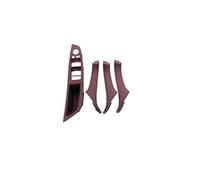 Maniglia Porta Interna Linkslenker LHD Für B&MW 5er F10 F11 Grau Beige Schwarz Auto Innen Türgriff Panel Pull Trim Cover Rivestimento Maniglia Porta(Red wine)