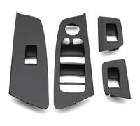 Maniglia Porta Interna Per B&MW Serie 5 M5 G30 G31 F90 525 528 RHD Auto Anteriore Posteriore Portiera Alzacristalli Interruttore Pannello Copertura(Black 4pcs Set)