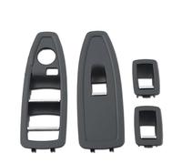 Maniglia Porta Interna Per BMW Serie 1 3 4 F20 F30 F31 F34 F35 F36 318i 320i 330i 335i 2012-2019 LHD RHD Copertura Interruttore Alzacristalli Portiera Interna Auto Maniglia Porta(B-Black-4Piece SET)
