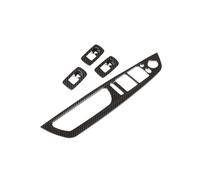 Maniglia Porta Interna Per BMW X5 X6 E70 E71 2008-2013 4 pezzi Pannello maniglia interna auto Pulsante interruttore finestrino Copertura fibra carbonio Portiere Auto Maniglia(C-fiber texture)