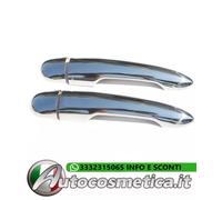Set cover maniglie anteriori 4 pz acciaio cromo per Renault Clio 4 IV 2012-2018