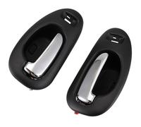 Maniglia Porta Nera Cromo Interno Anteriore Sinistra Destra Coppia Per